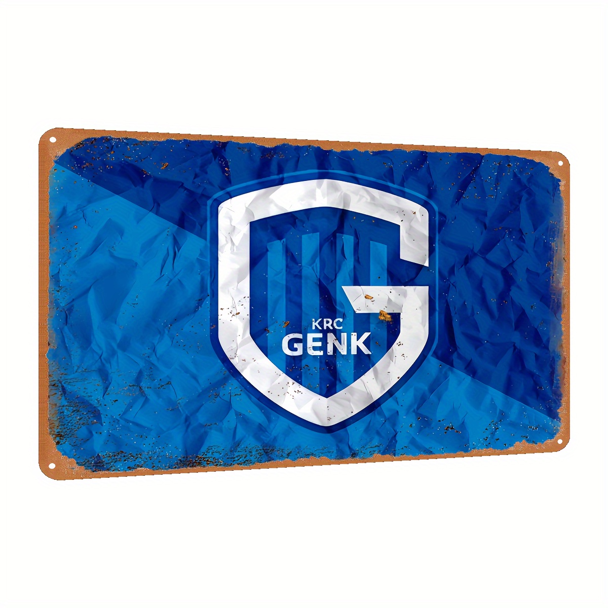 Home Bar And Restaurant - Металлическая табличка KRC Genk (8''x12''), винтажный