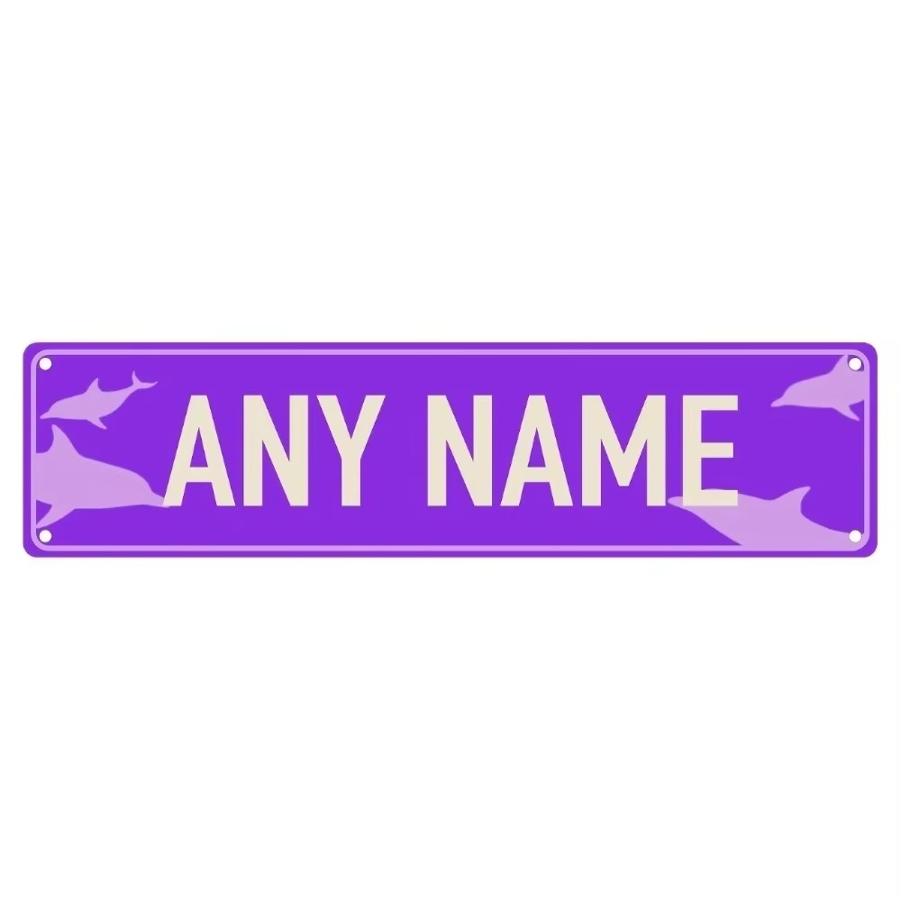 Home Bar Signs - Настенная алюминиевая табличка CIFbuy с дельфинами,