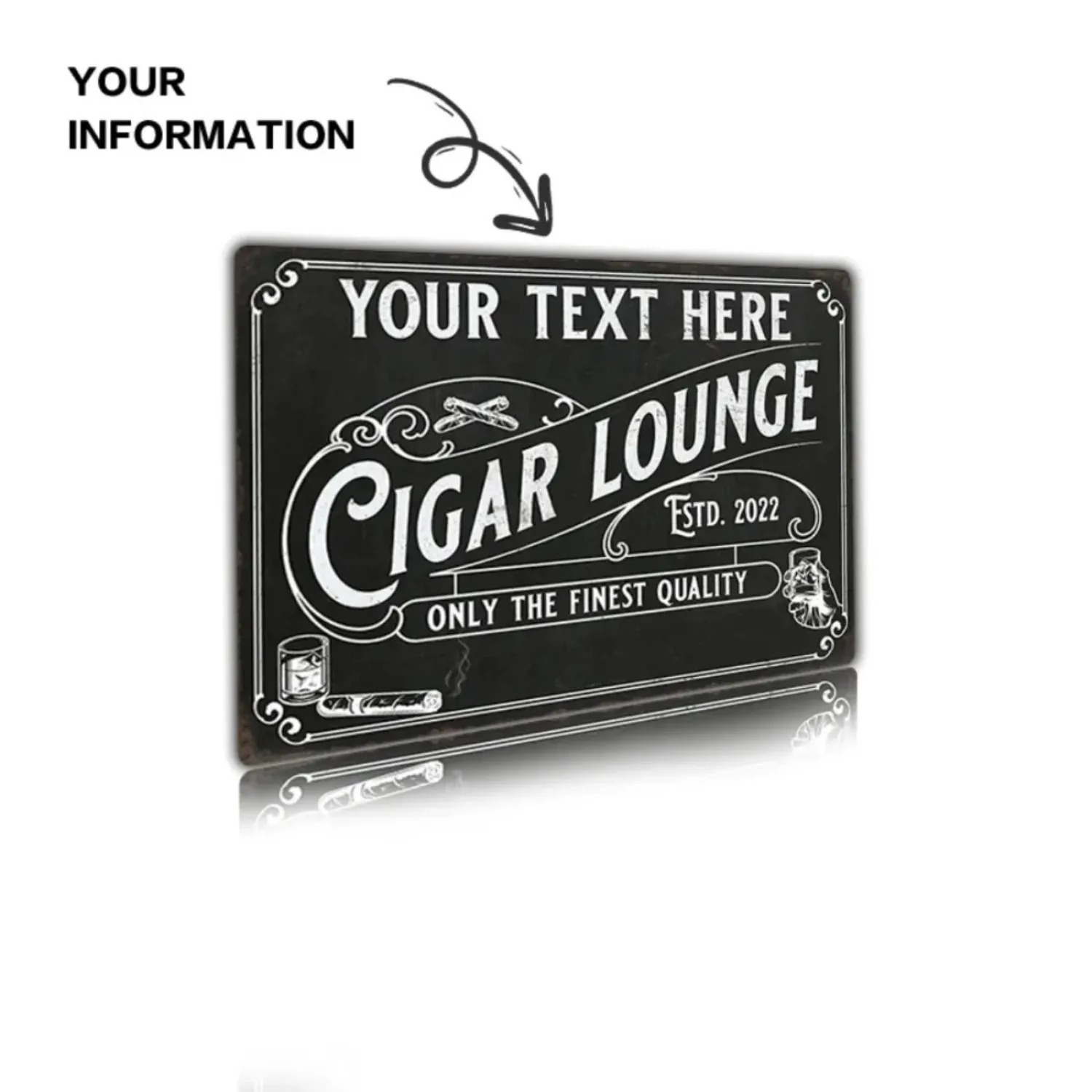 CIFbuy Алюминиевая табличка с  – обзор и цена Home Bar Signs