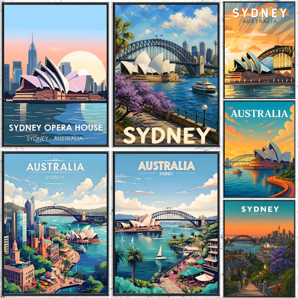 Арт-постер «Путешествия по Сид – обзор и цена Home Bar Sydney