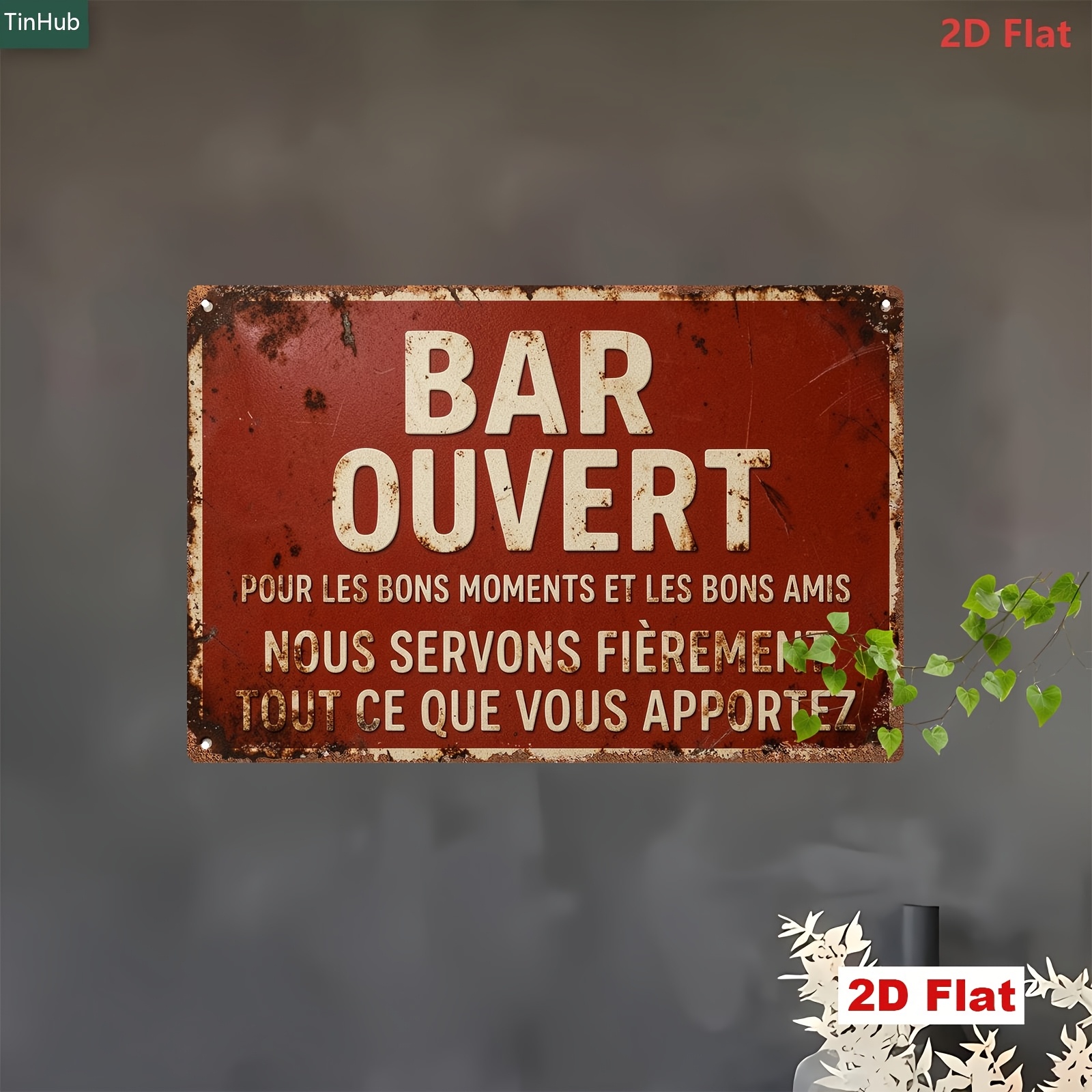 2D металлическая табличка в ви – обзор и цена Home Bar And Restaurant